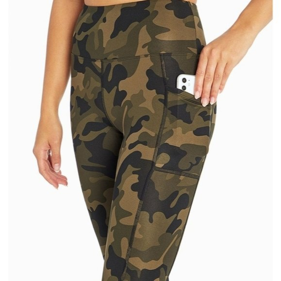 Marika Pants - Marika Women's High Rise Pocket Ankle Legging Olive Grove Camo M